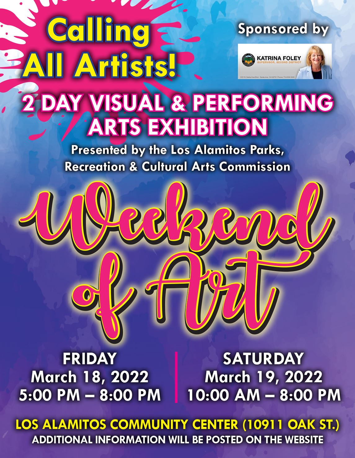 Weekend of Art Spring 2022