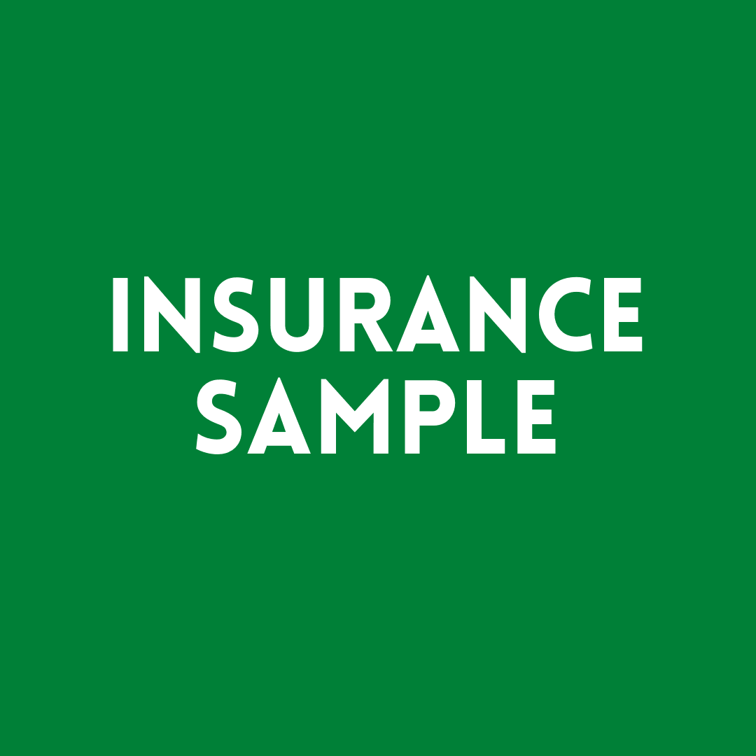 Insurance sample button