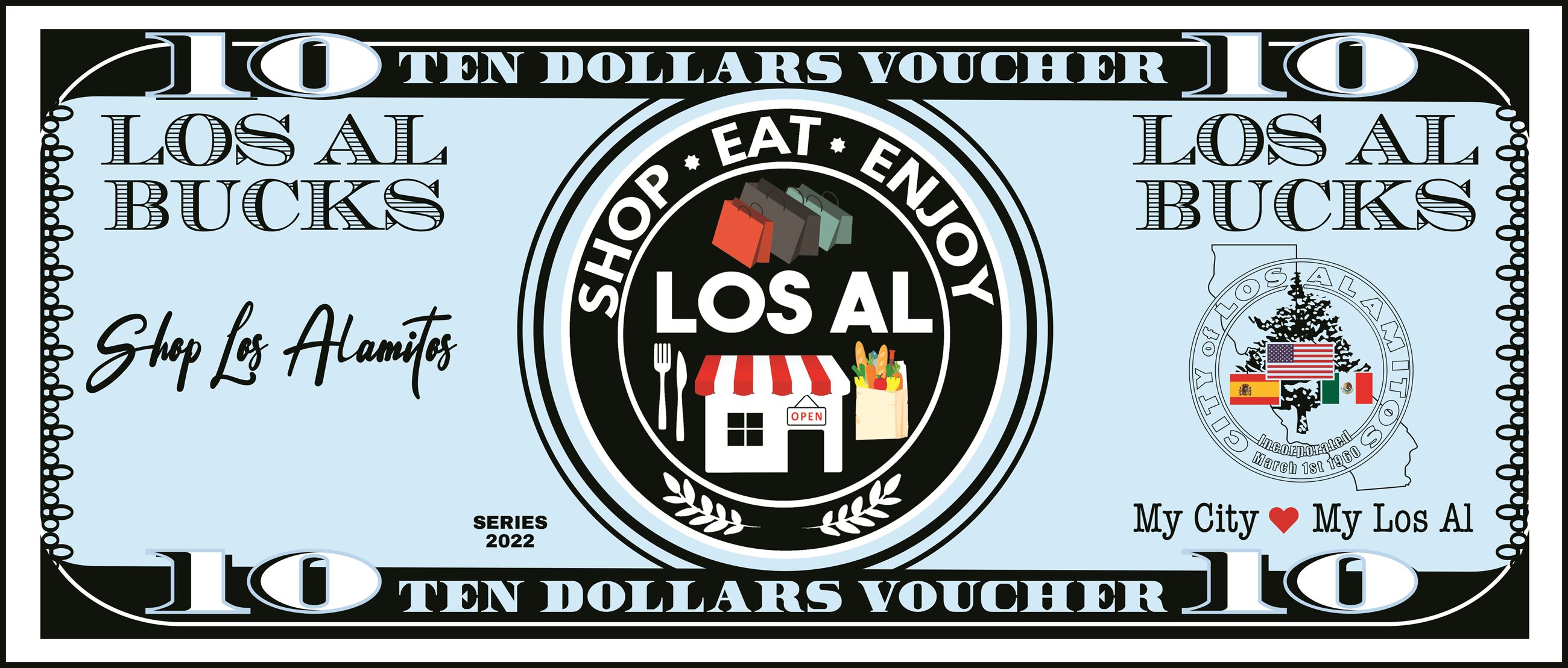Los Al Bucks Voucher - 10 - Front - Final